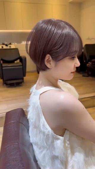 ショート カラー パーマ 無料カット/ ショート特化/表参道のヘアスタイル