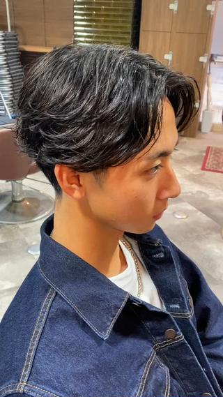 パーマ 後藤 嵐紀のヘアスタイル