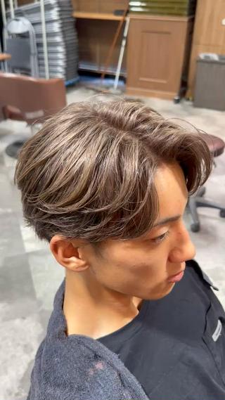 カラー メンズ 後藤 嵐紀のヘアスタイル