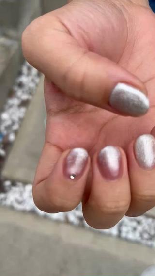 マグネット×ラメ×ストーン