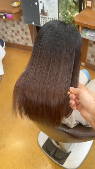 ロング 森田敦 縮毛矯正/髪質改善のヘアスタイル