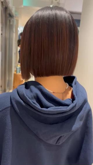 切りっぱなしのボブは今もすごく人気です