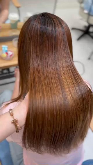 ロング 髪質改善🩵縮毛矯正 代々木/木下のヘアスタイル
