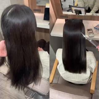 ロング 広島No.1美髪矯正 髪質改善/河村総一郎のヘアスタイル