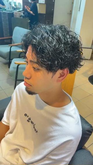 #波巻きパーマ 