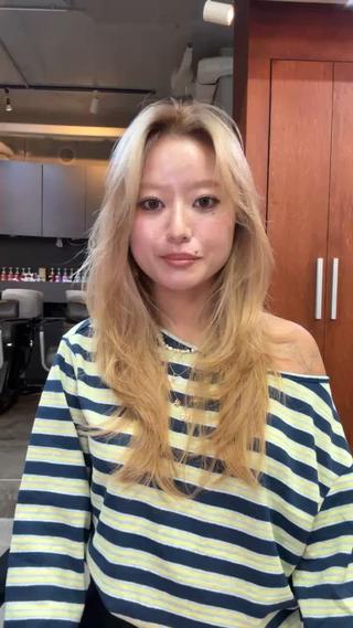 ロング レイヤーカット\ウル フ　chinatsuのヘアスタイル
