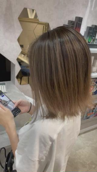 バレイヤージュカラー 