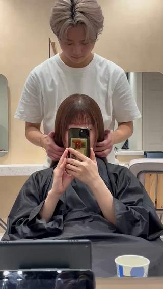 透明感ベージュ♪
明るさは希望に合わせて作ります!