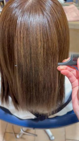 表面にハイライト
Aujuaのトリートメントでサラサラに