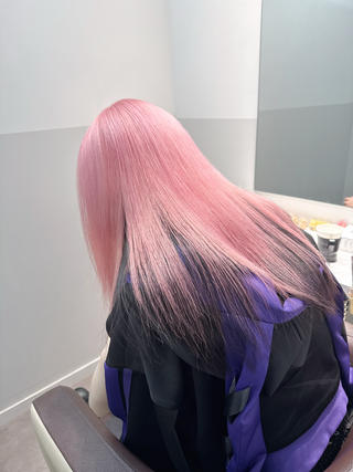 ロング カラー ヘアアレンジ メンズ ブリーチの髪様 MASATOのヘアスタイル