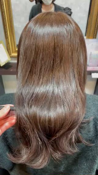セミロング カラー  ︎︎ 寧音のヘアスタイル