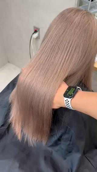 セミロング ハイトーン特化 /岡山駅前/上野陸のヘアスタイル