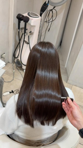 ロング 地毛風ストレート/ 髪質改善/セキネのヘアスタイル
