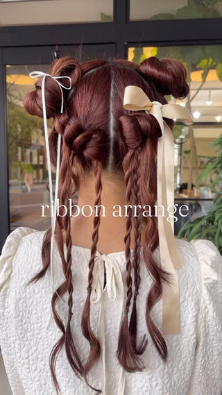 ロング カラー sato harunaのヘアスタイル