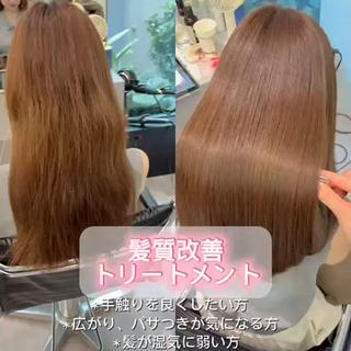 ロング 堀 春菜のヘアスタイル