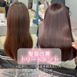 ロング 堀 春菜のヘアスタイル