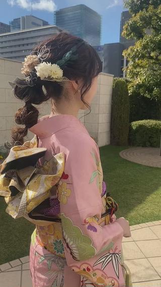 編みおろしアレンジ
 