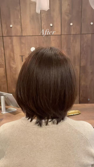 お客様のご要望の色味に合わせ、根本からしっかり白髪を染めます！ 