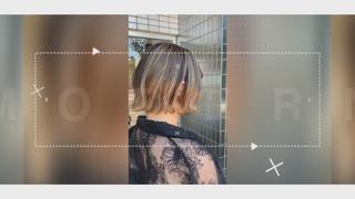 ボブスタイルのハイライトカラー