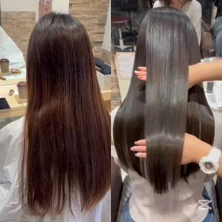 ミディアム パーマ 艶髪/巻ける縮毛矯正 /髪質改善naoのヘアスタイル