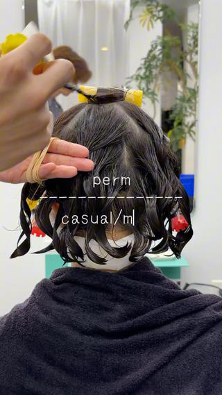 こんなパーマどうでしょう
ニュアンス動く柔らかいパーマです