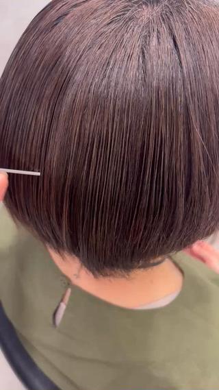 ショート 透明カラー✨️ みた  ももかのヘアスタイル
