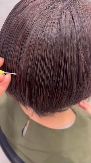 ショート 透明カラー✨️ みた  ももかのヘアスタイル