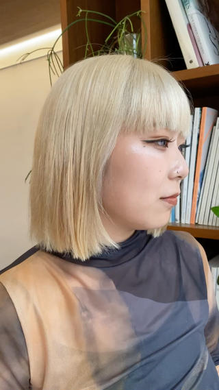 ショート カラー 似合わせレイヤー/ ケアパーマ/高倉のヘアスタイル