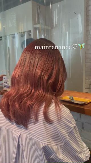 毛先カット+前髪カット+トリートメントのメンテナンスカット♡
毛先を切るだけで手触りも変わり、綺麗に伸ばしやすくなります️
 
