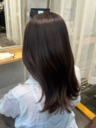ミディアム カラー Rui/博多🌐 レイヤー/透明感のヘアスタイル