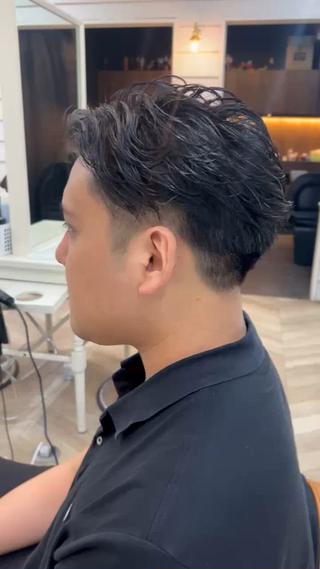 ショート 塚本/豊橋メンズ特化 パーマ、ヘッドスパのヘアスタイル