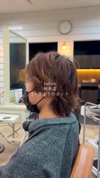 ショート カラー メンズ 塚本/豊橋メンズ特化 パーマ、ヘッドスパのヘアスタイル