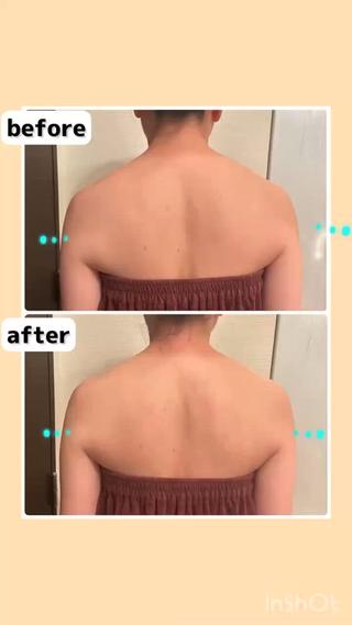 before/after動画です
むくみや疲労をとって本来のスッキリした状態にしましょう♪