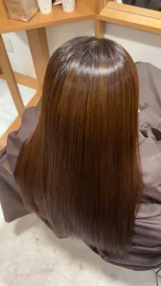 美髪矯正 乾かしたのみの仕上がり