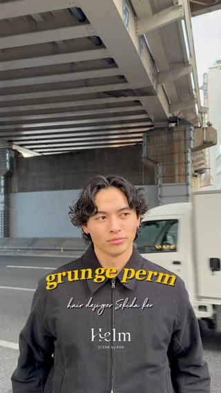 パーマ メンズ 大阪茶屋町 メンズカット関田拳のヘアスタイル