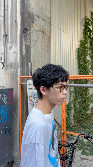 ショート パーマ メンズ 大阪茶屋町 メンズカット関田拳のヘアスタイル