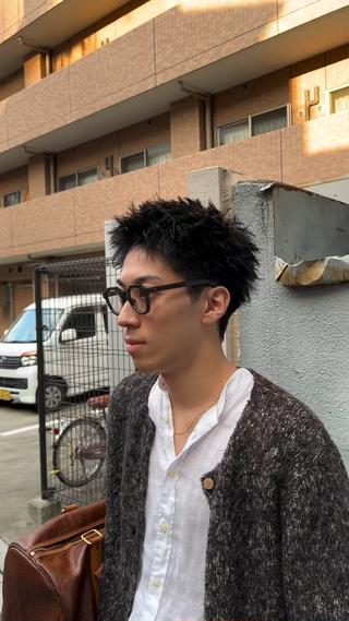 大阪/梅田/茶屋町/メンズカット/メンズパーマ/ニュアンスパーマ/スパイキーショート/フェザーパーマ