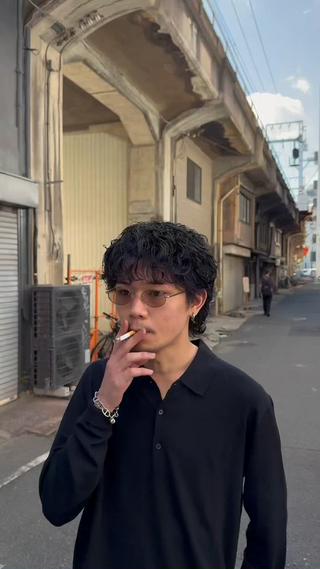 パーマ メンズ 大阪茶屋町 メンズカット関田拳のヘアスタイル