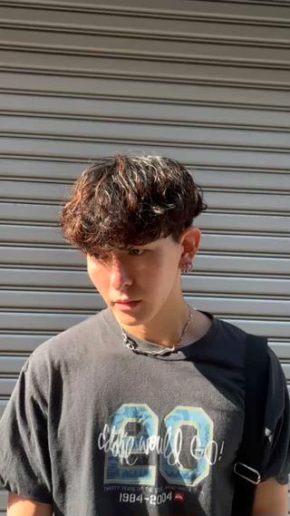 パーマ メンズ 大阪茶屋町 メンズカット関田拳のヘアスタイル