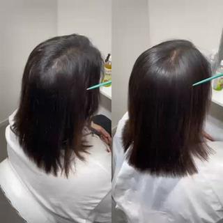ミディアム 町田で叶う本物の 髪質改善 鍋谷勇のヘアスタイル