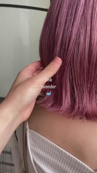 トリプルカラーで、pink lavender注入
この透明感!!!