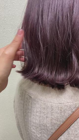 ケアブリーチでケアも忘れずに!!
pink violet