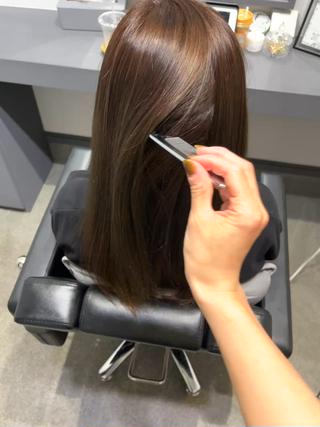 ロング カラー パーマ 堀越 エリのヘアスタイル