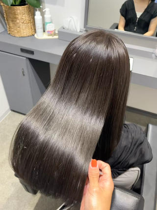 ロング カラー パーマ 堀越 エリのヘアスタイル