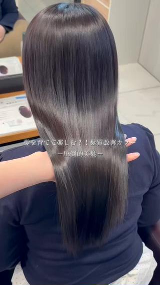 ロング RENA/艶カラー /アレンジ/髪質改善のヘアスタイル
