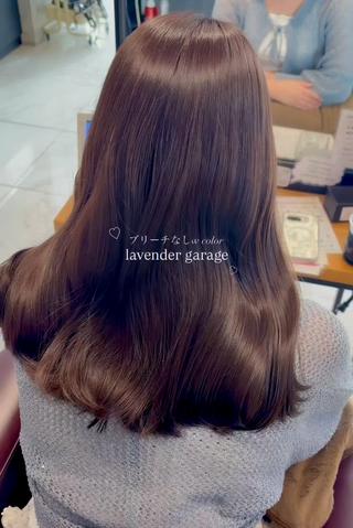 ラベンダーグレージュ
ブリーチなしダブルカラーで透明感UP
#ブリーチなしダブルカラー#ラベンダーカラー#透明感カラー