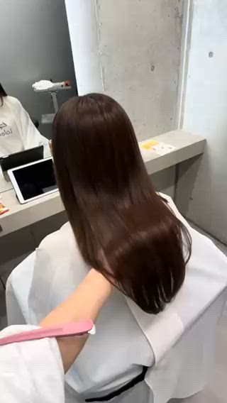 セミロング shio ハイトーン 💗【福岡天神】のヘアスタイル