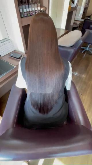 ロング 縮毛矯正/髪質改善 の専門家IKEのヘアスタイル