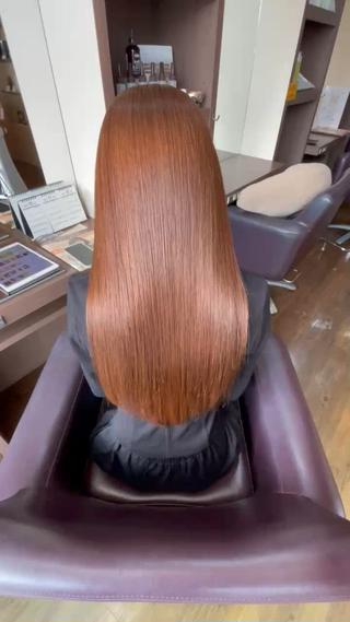 ロング 縮毛矯正/髪質改善 の専門家IKEのヘアスタイル