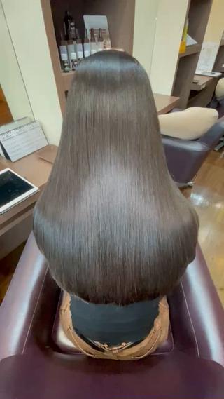 ロング 縮毛矯正/髪質改善 の専門家IKEのヘアスタイル